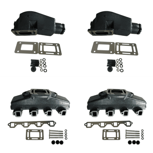 Kit Complet Collecteurs 91-81 + Coudes 90082 FORD - 302 et 351CID – 5.0L et 5.8L V8 - (Joint humide / wet)