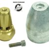 BK-809666A02 - Kit écrou hélice + anodes Bravo 3 Mercruiser Kit écrou hélice + anodes Bravo 3 Mercruiser 809666A02