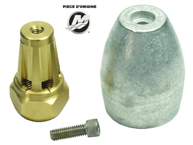 BK-809666A02 - Kit écrou hélice + anodes Bravo 3 Mercruiser Kit écrou hélice + anodes Bravo 3 Mercruiser 809666A02