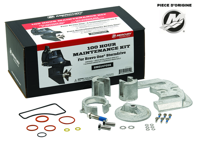 BK-8M0147056 - Kit entretien 100H ou 1 an - Original Mercruiser Bravo One 1988 et +