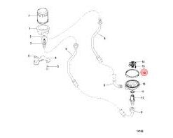 Joint adaptateur filtre à huile déporté Mercruiser 91892