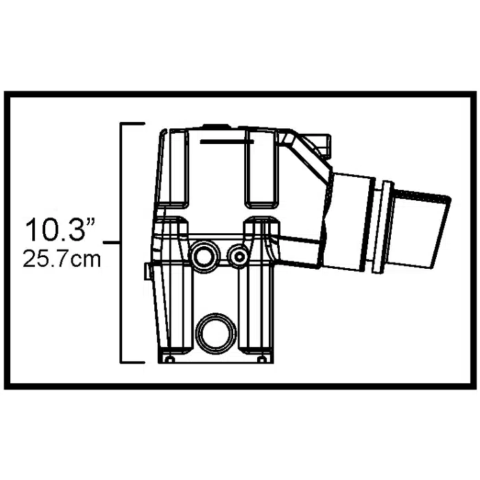 COUDE ECHAPPEMENT VOLVO PENTA 3889965 - 25.7cm ORIGINAL